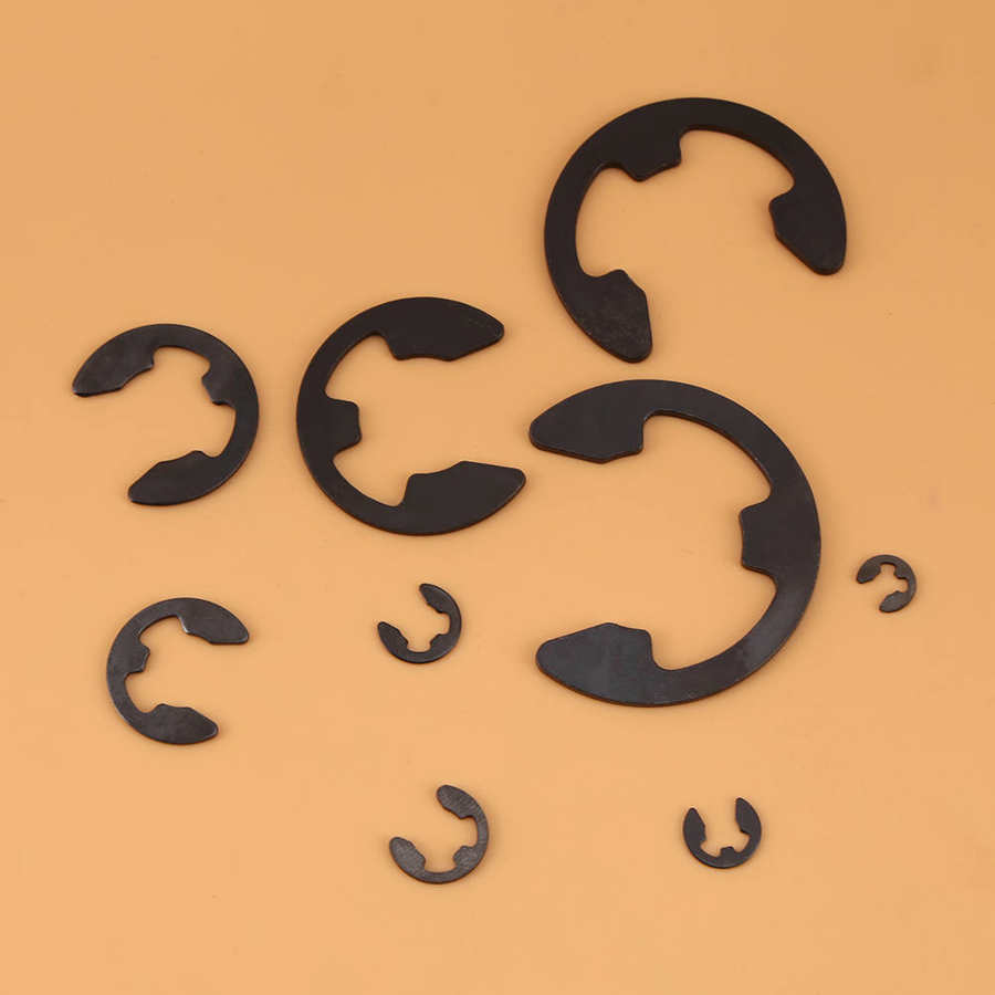 Metal E-type Retaining Circlips Pin Set Kit For Axles Rotating Shaft Secure The