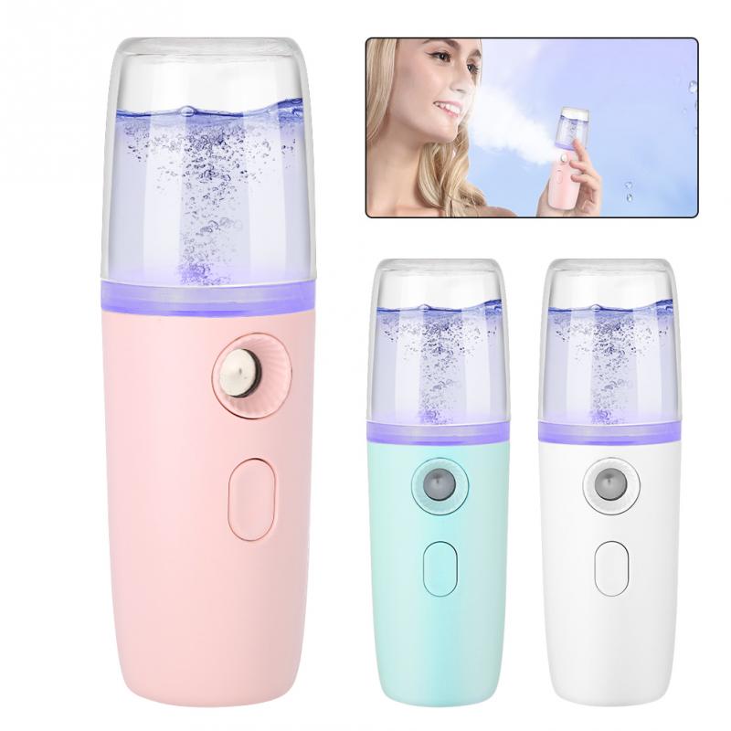 Portable Nano Mist Sprayer Handy Atomization Machine Face Moisturizing Hydration Refreshing USB Facial Care Tool