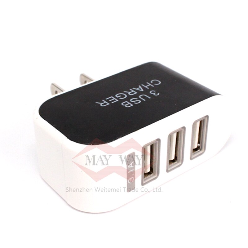 Universal 3 USB Port Power plug US EU Adapter Charger Fast Wall Travel Charging For iPhone 6 puls iPad Pro SAMSUNG Phones MP3 4