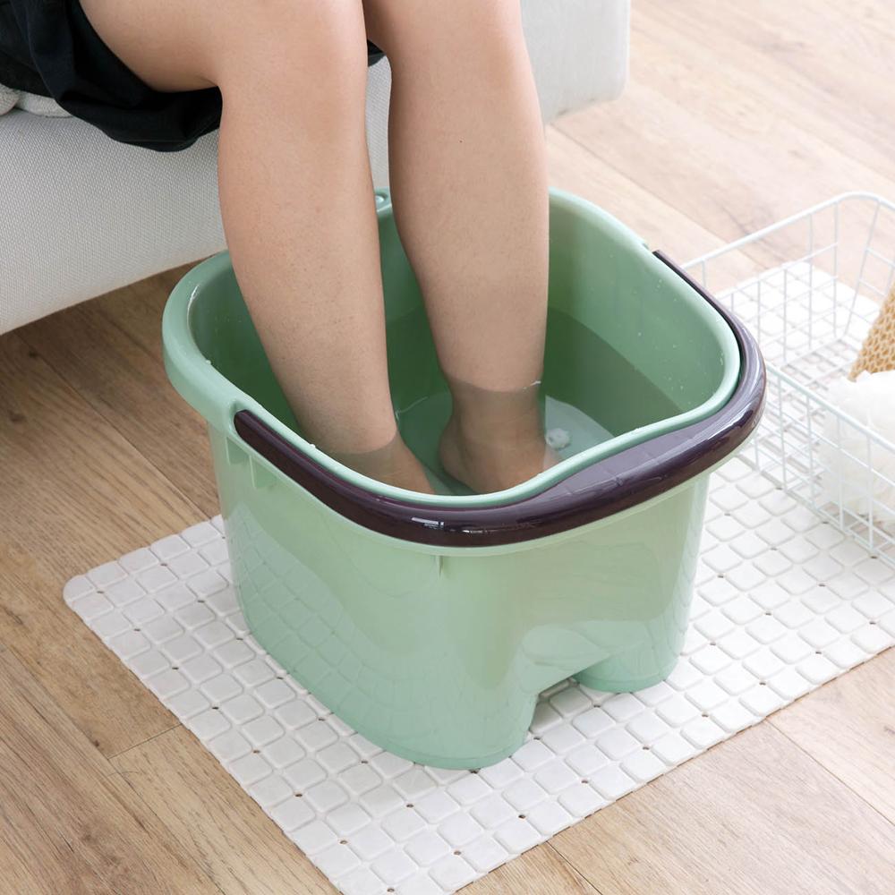 Cubo de plástico para baño de pies, Cubo de plástico para bañera de pies, lavable, portátil, contenedor de agua, cubo grande,