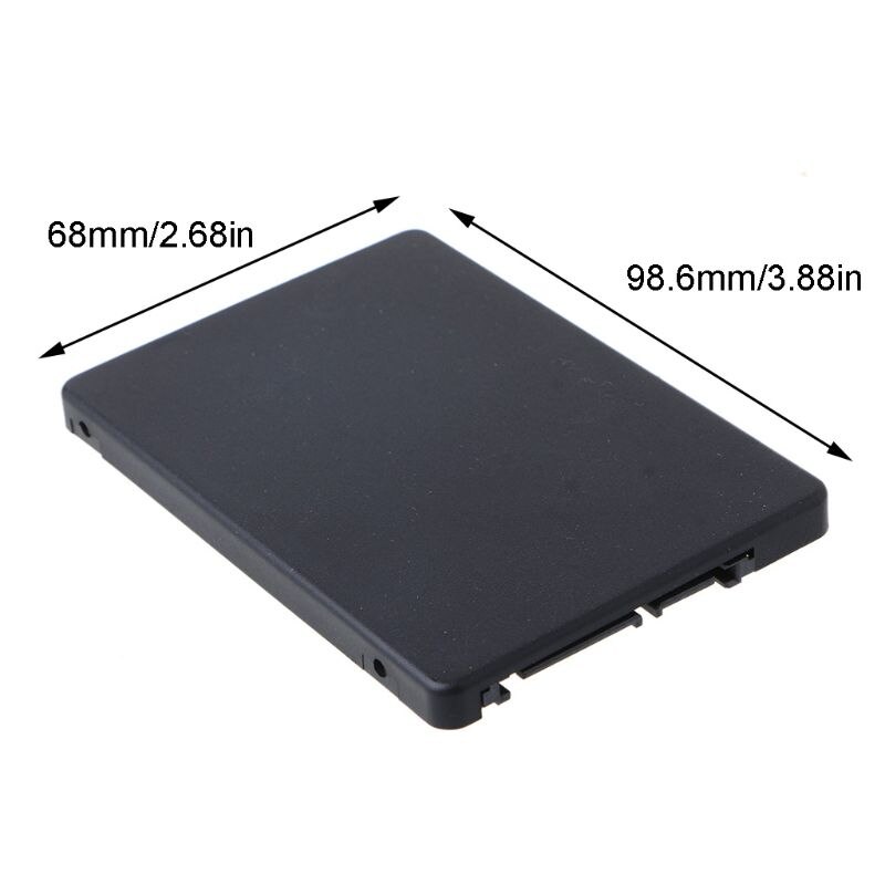 MSATA/M.2 to SATA3 Adapter Card Enclosure Box for 2.5\" SSD PC Computer 24BB