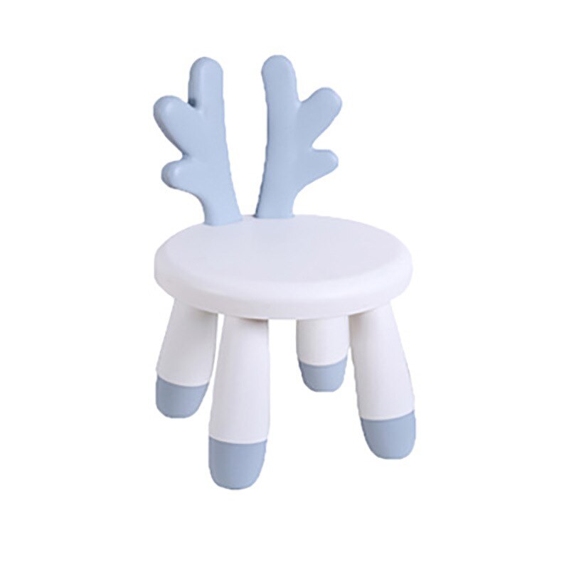 Børnestole baby søde tegneserie bænk husstand kaninstol ryglæn stol plast skammel børnestol til børnemøbler: Stil 5 30 x 26 x 46cm