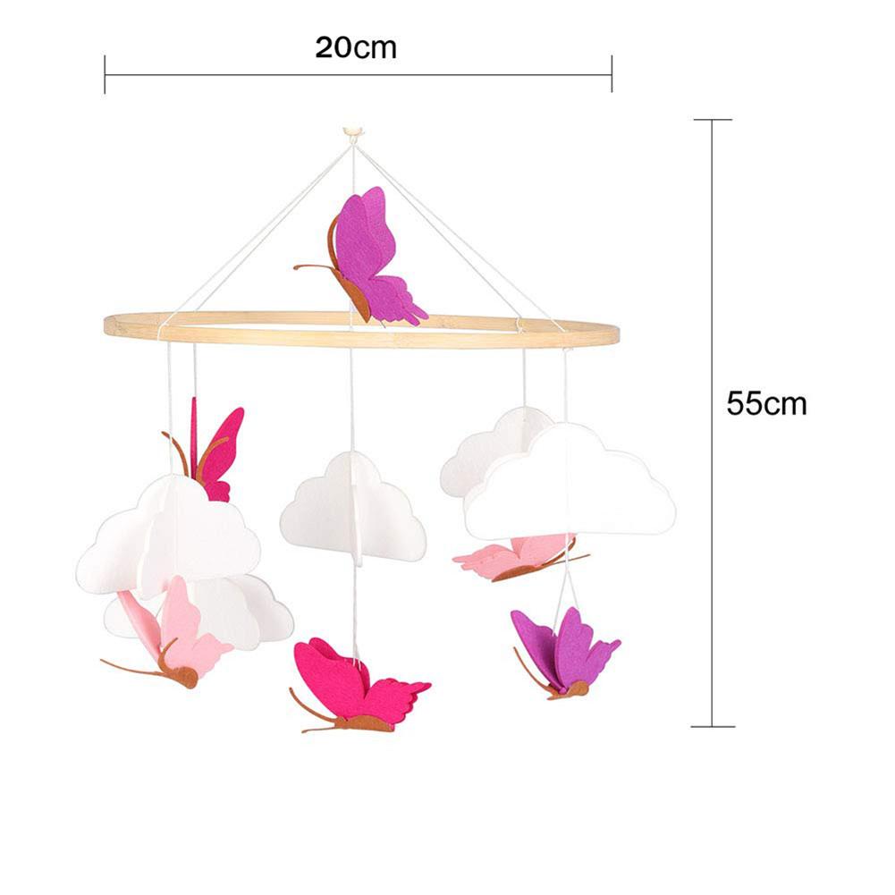 Babybedje Mobiele Vlinders In De Witte Wolken Baby Plafond Opknoping Nursery Decor Kamer Decoratie Fotografie Rekwisieten