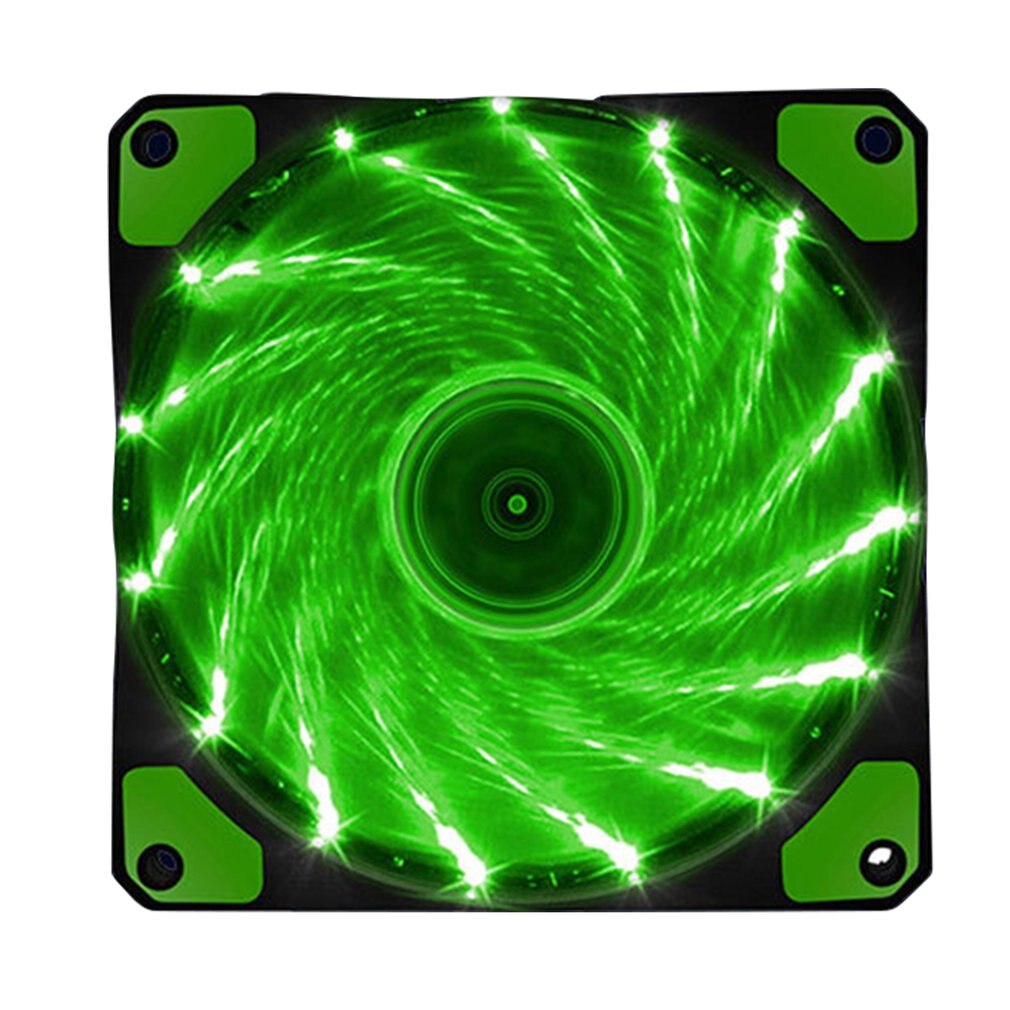 Ventiladores de carcasa de ordenador RGB, ventilador de refrigeración de 15 luces, 12025 Streamer, ventilador de chasis de 120mm, luz LED PWM RGB, disipación de calor: 3