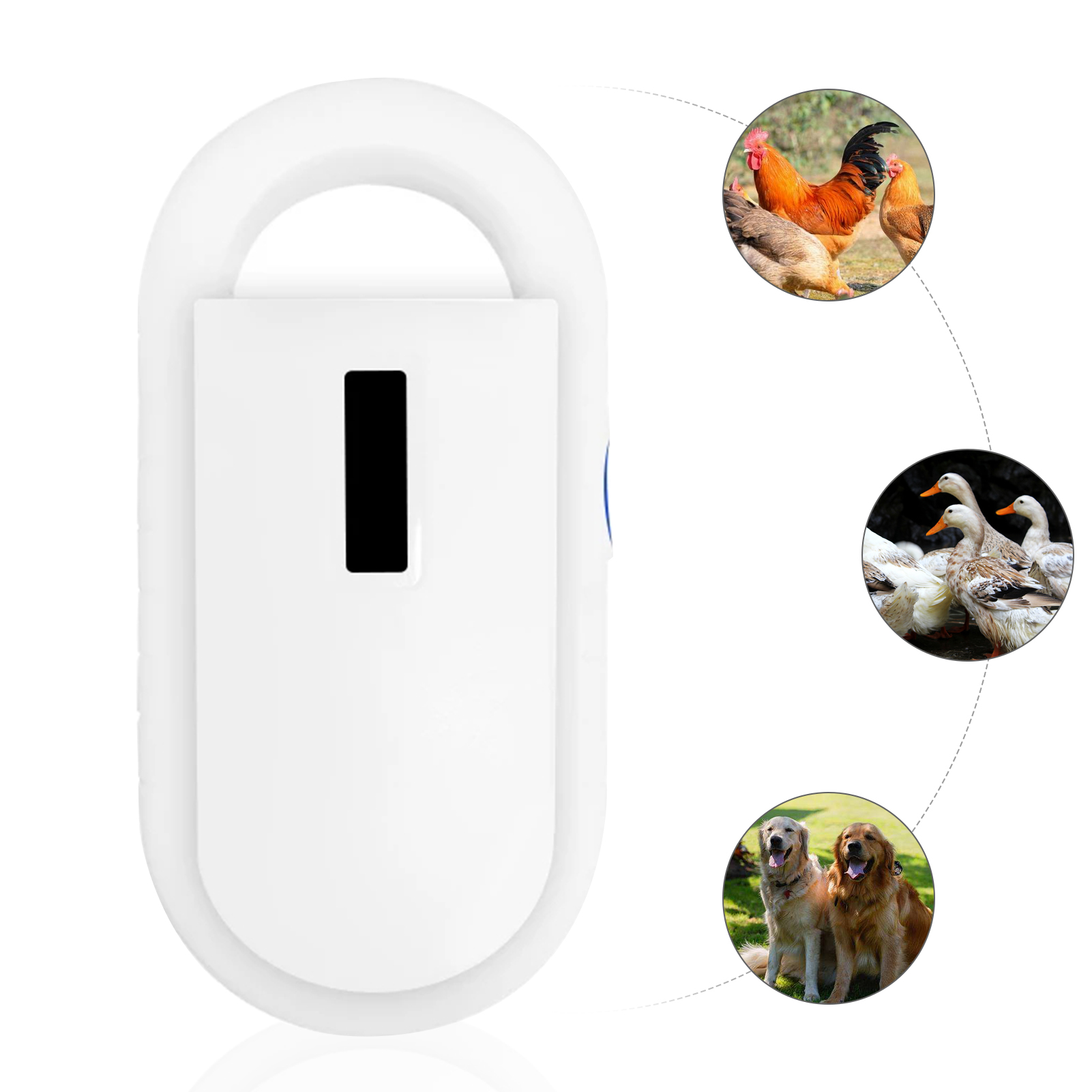 Huisdier Microchip Scanner Draagbare Handheld Dier Chip Reader Huisdier Microchip Erkenning Reader Voor Pet Dier Kat Hond