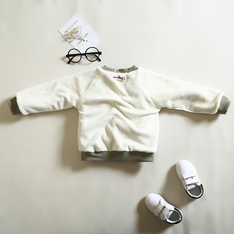 Lente Herfst Jongen Truien Uitloper Baby Meisjes Kleding Lange Mouwen Warme Truien lucky kind Tops Voor Moleton Infanti