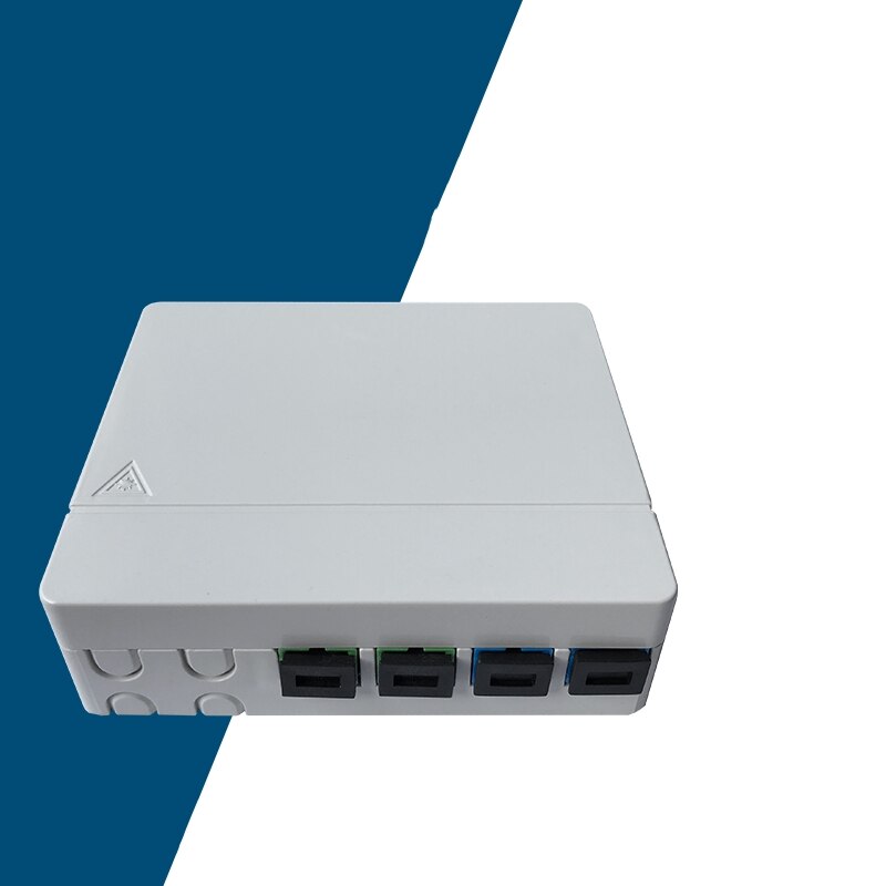 Caixa de terminação ftth de 4 portas, para adaptador sc sem mangas, caixa de junção de fibra óptica, caixa de distribuição, frete grátis elink, 20 peças