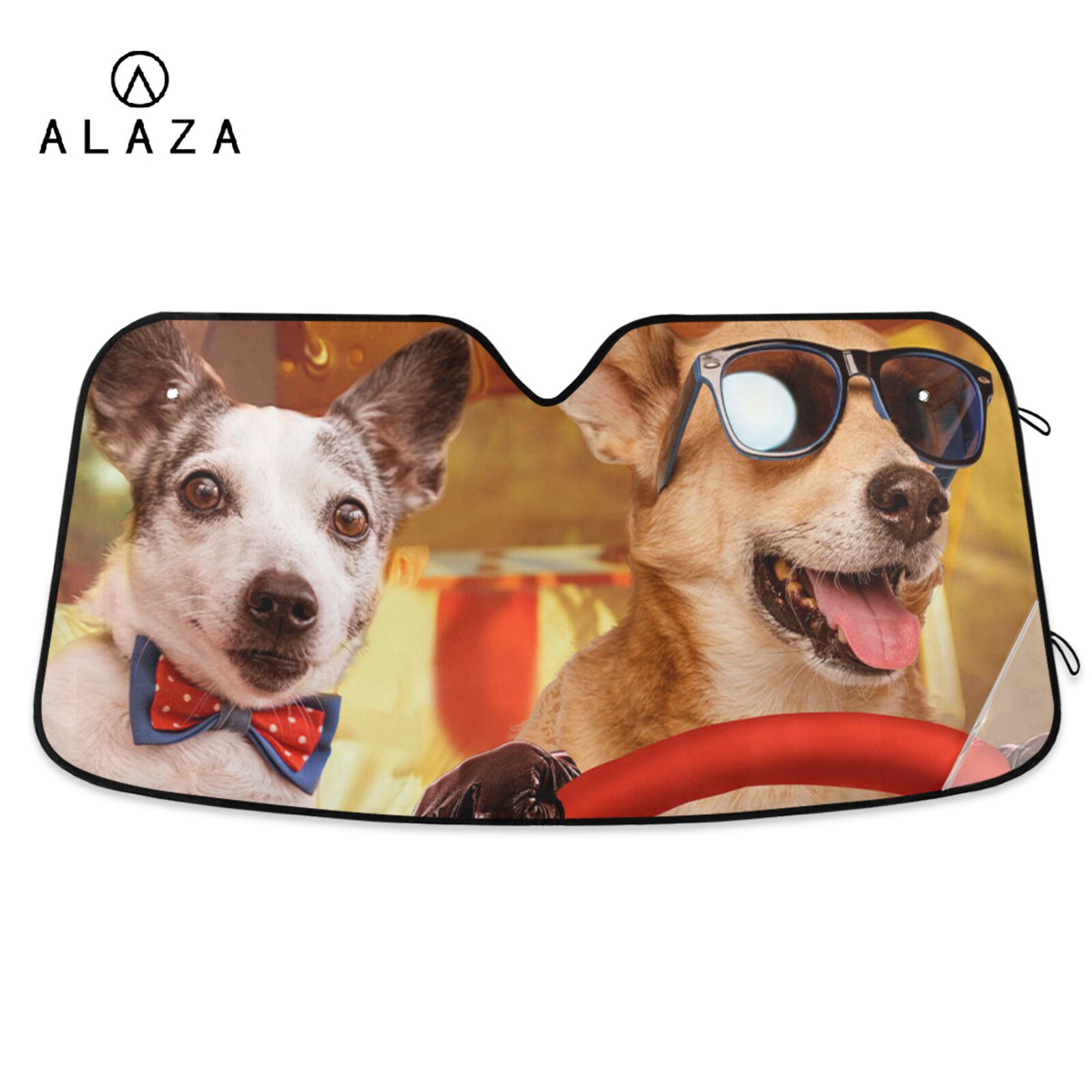 Auto Zonnescherm Herdershond Autoruit Schaduw Voorruit Cover Animal Driver Auto Zonnescherm Anti-Zonlicht Automotive Cover huisdier: 03