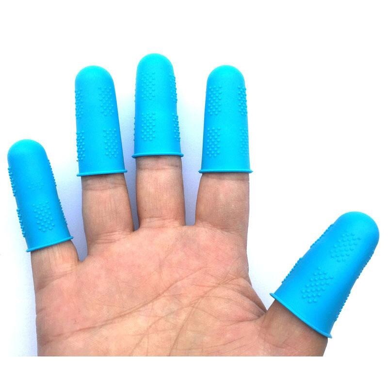 Silikone fingre dæksel hætte fingerspidsbeskytter skridsikker varmebestandig til køkkengrill tir 88