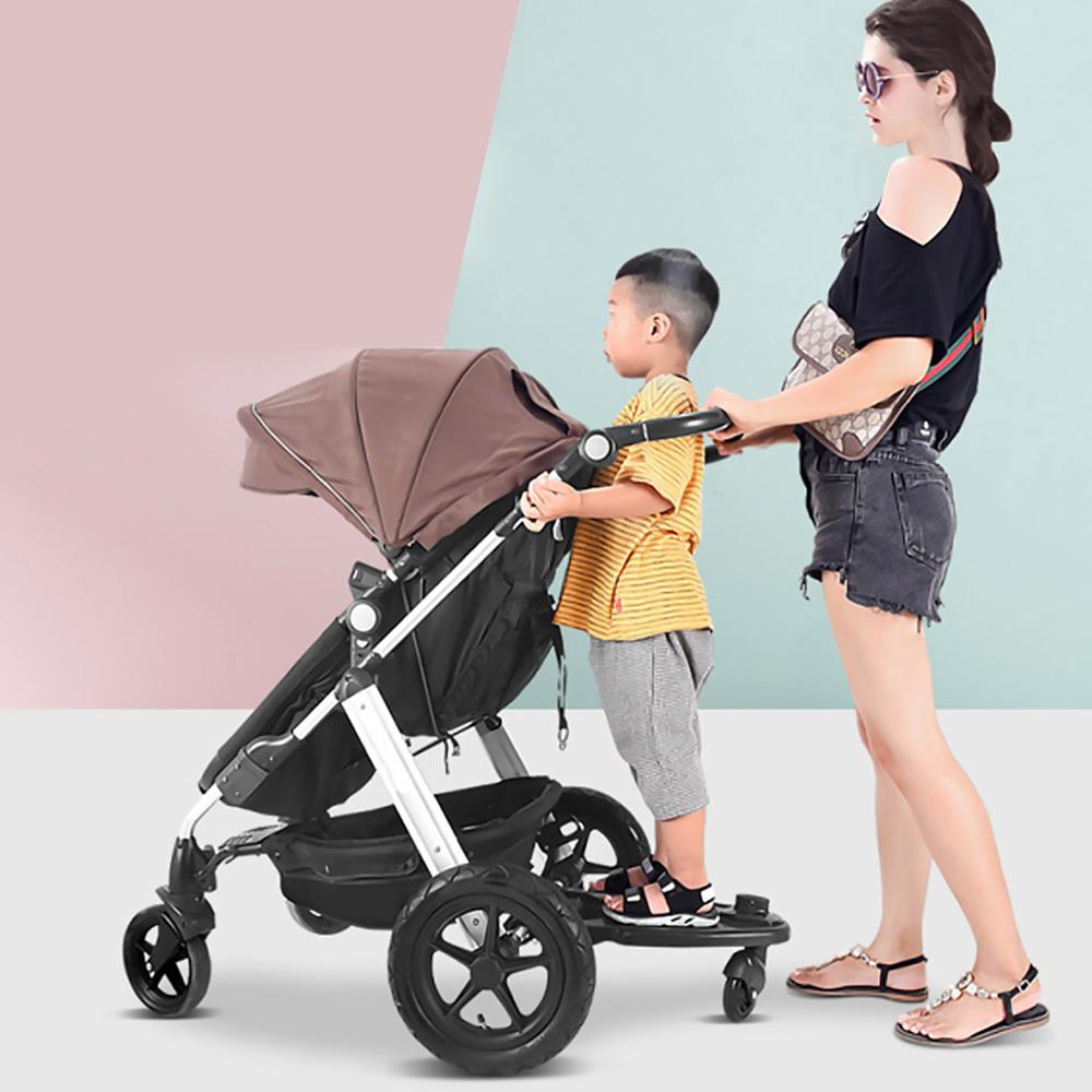 Adaptador de Pedal auxiliar para cochecito de bebé de , tablero con ruedas, Asiento desmontable para niños
