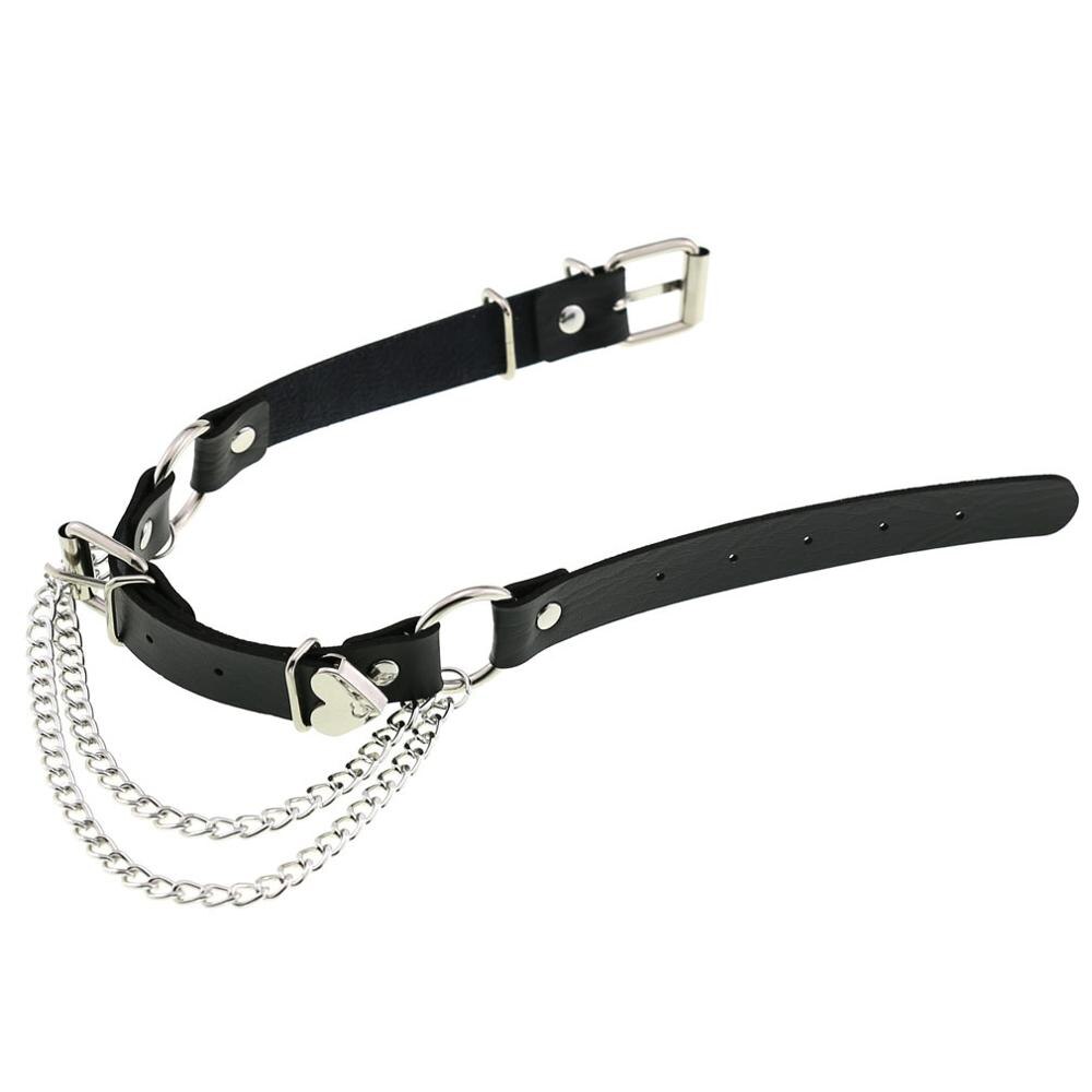 Perzik Hart Choker Ketting Goth Kleding Harajuku Ketting Punk Gothic Kwastje Hals Ketting Sieraden Voor Vrouwen Valentijnsdag
