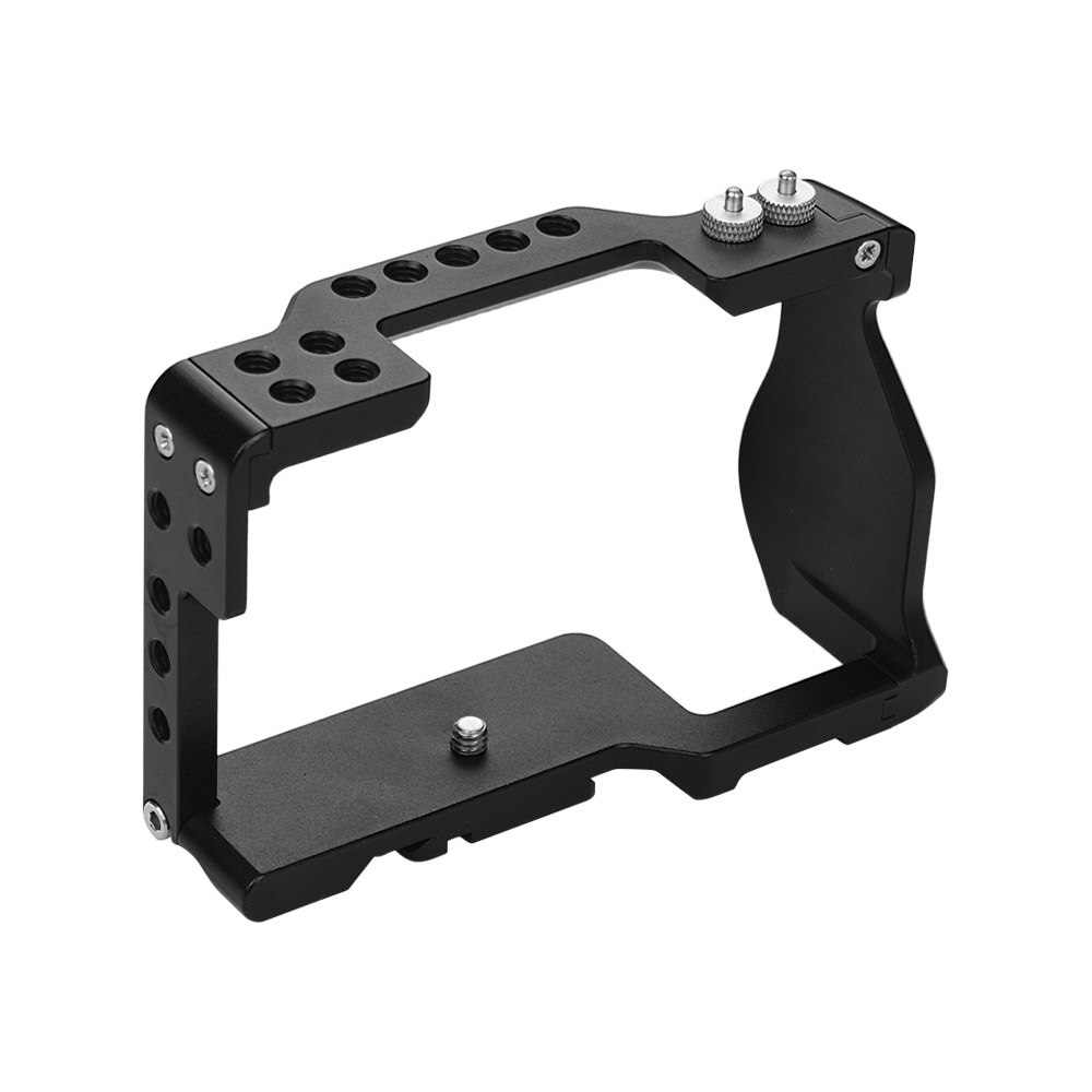 Andoer Gabbia Fotocamera video film Creazione di Filmati Gabbia con 1/4 di Pollice Foro per Vite Morsetto del Cavo per Sony A6000/A6300 /A6400/A6500 Macchina Fotografica