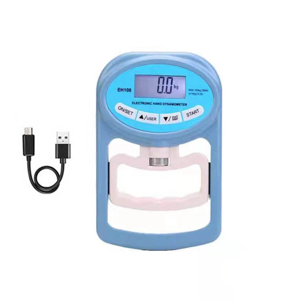 Dinamómetro Digital de mano, medidor de medición de fuerza de agarre, captura automática, potencia de agarre electrónico, 264 libras/120 kg: Default Title