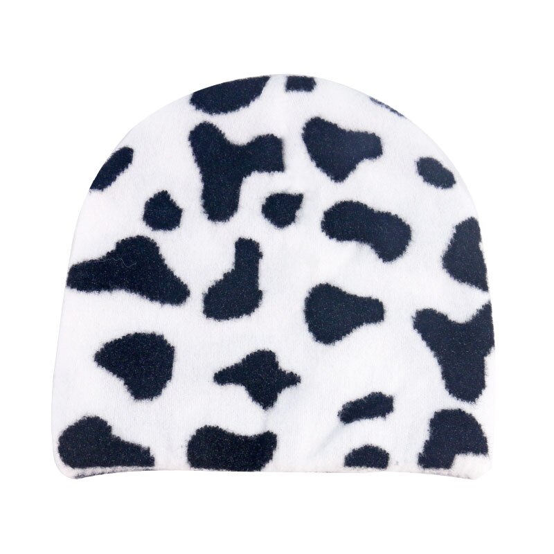 Foxmother zwart witte koe mutsen wintermutsen voor dames dames: Koe