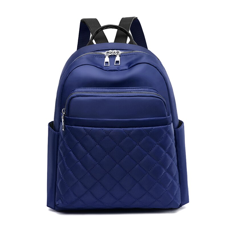 Toposhine, bolso escolar para chicas, garantizada, bolso de para mujeres, mochila con hilos bordados, mochila, Bolso Negro Oxford: Blue