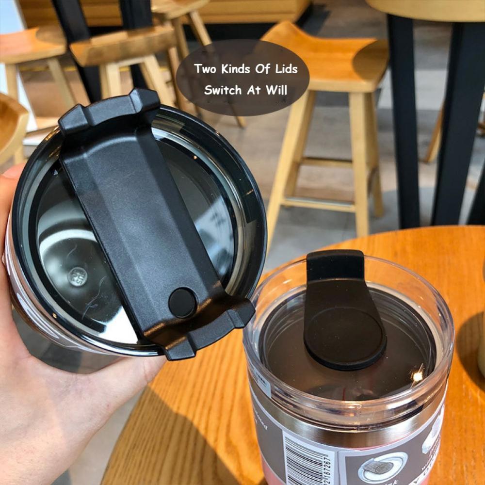 600/900ML Coffee Mug Thermos Tumbler Water Cup Stainless Steel Cups Vacuum Flask Thermos Bottle Thermal Cup Garrafa Termica Cup