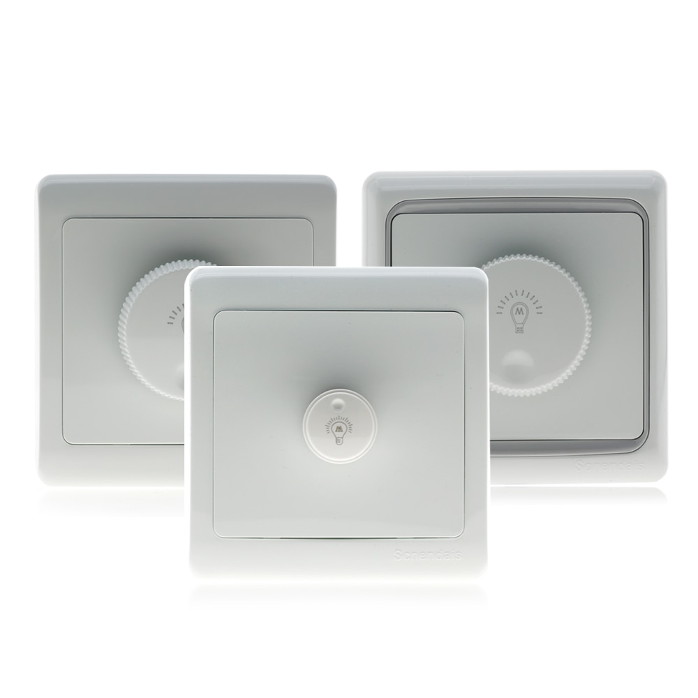 LED Dimmer Switch 220V 300W /600W /1000W Brightness Dimmers For Adjustable LED Lights Bulbs