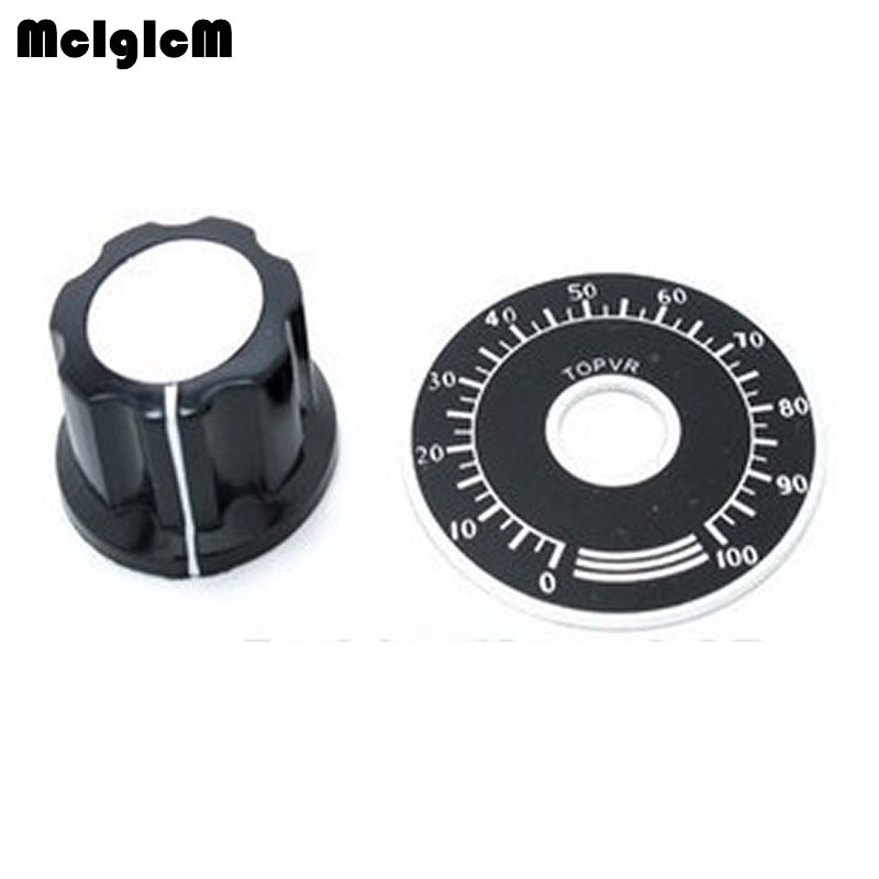 1 sets A03 dial knob + MF-A03 bakelit knopf mit skala platte/blatt skala digitale potentiometer