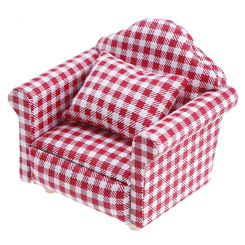 1Pc 1/12 Dollhouse Miniature Divano Mobili Casa di Bambola Soggiorno Accessorie Per I Bambini Scherza il Regalo di Simulazione Dollhouse Divano: C
