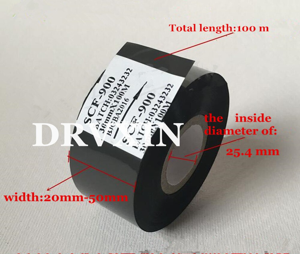 Ink Ribbon - 20mm-50mm x 100m - for HP-241.241S.TJ-08.DY-8.DY-6 Date Coder