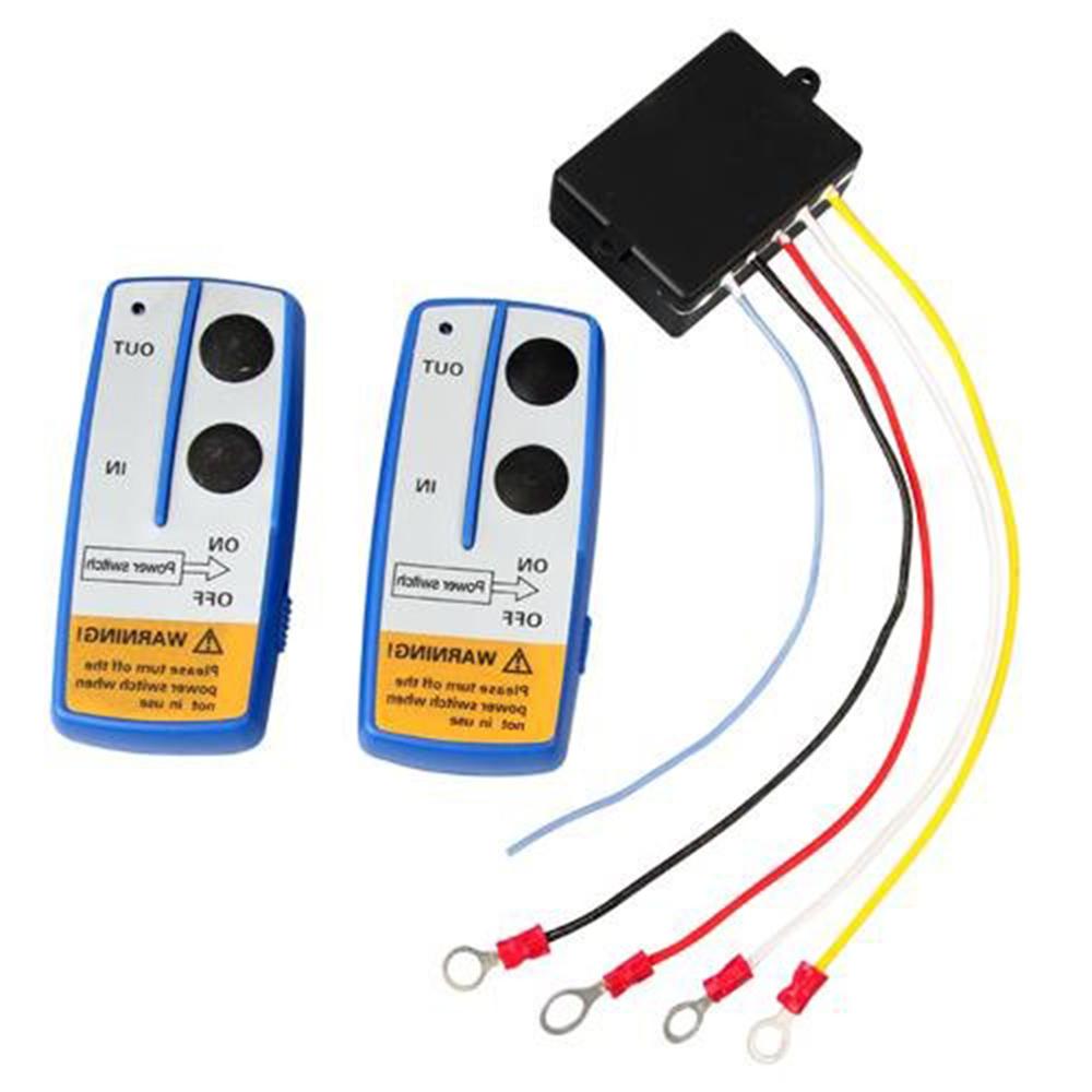12v universal mini bil trådløs spil elektrisk fjernbetjening med to manuelle matchede sendersæt sæt trailer truck atv