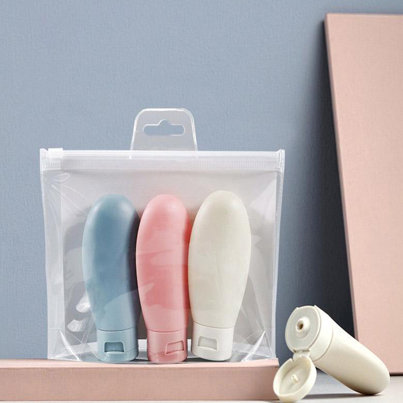 60ml Shampoo Dusche Gel Flaschen Reise Flugzeug Nachfüllbare Flasche Bausatz Tragbare Shampoo Unterteilt Flasche quetschen Mini Lotion Container