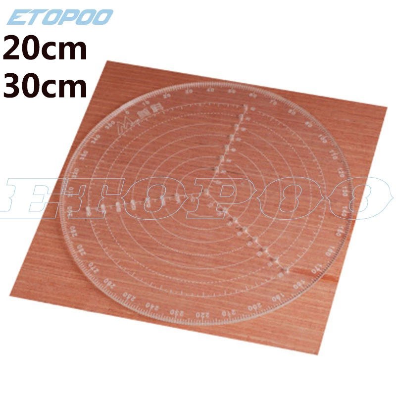 Center Finder ruler Scribing Gauge Woodworking Compass for Woodturners Bowls Lathe Work Clear Acrylic Drawing Circles Diameter