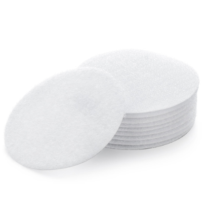 5 Pairs Zelfklevende Haak Lus Sluiting Tape Anti Curling Vloerkleed Mat Grijper Beddengoed Sofa Tapijt Antislip vaste Sticker: white  round