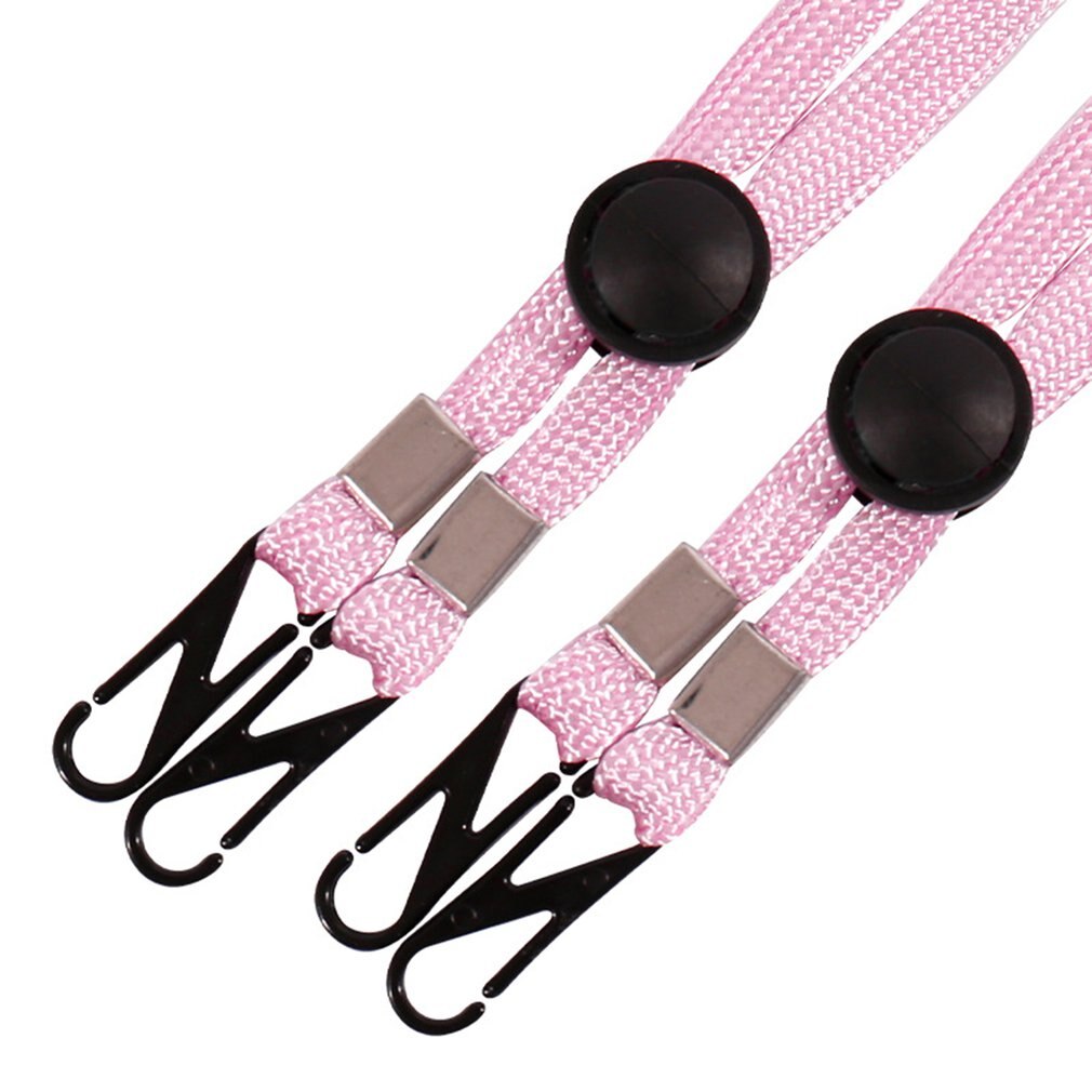 Einstellbare Doppel Verschluss Maske Windschutz Seil Polyester Seil Kleidung Zubehör Sport Schutz Seil: Rosa