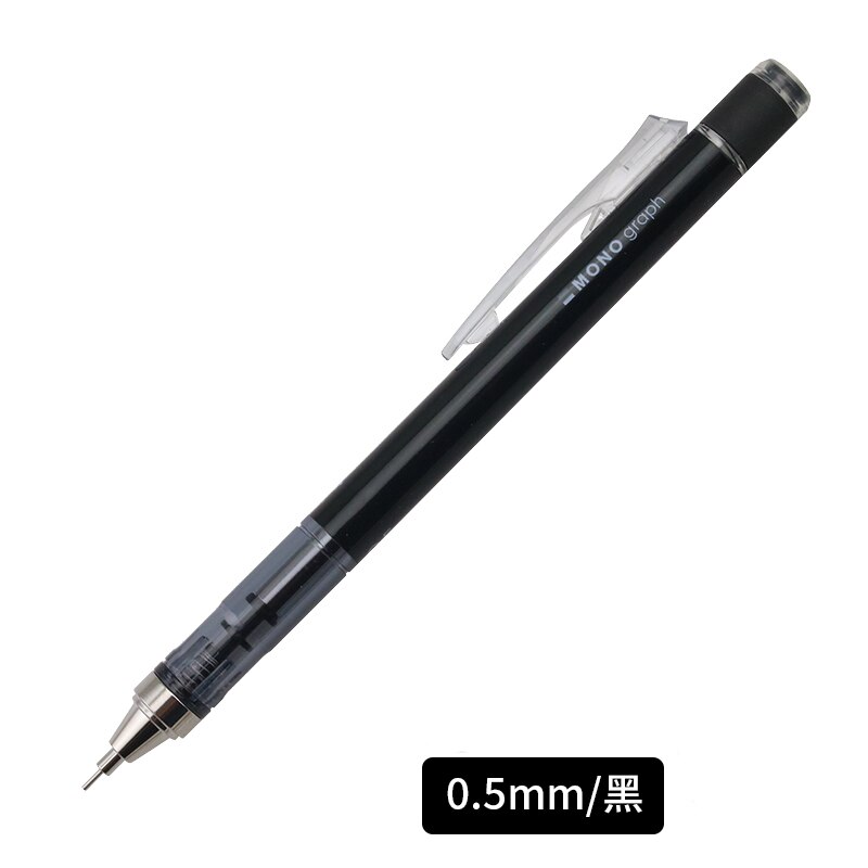 Tombow Mono Graph Mechanical Pencil 0.3mm 0.5mm Drawing Pencils Japanese Stationery DPA-131 DPA-132: 0.5mm black