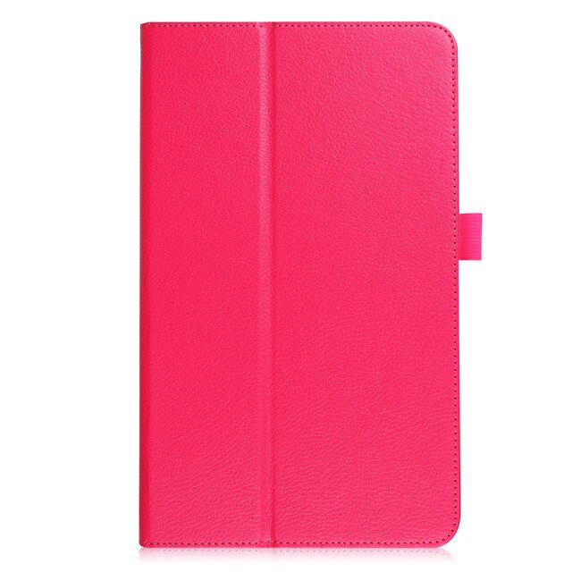 Ultra Slim etui z klapką stojak na PU skórzane etui do Samsung Galaxy Tab A 10.1 2016 przypadku T580 T585 SM-T580 SM-T585 Tablet Funda coque: Rose Red