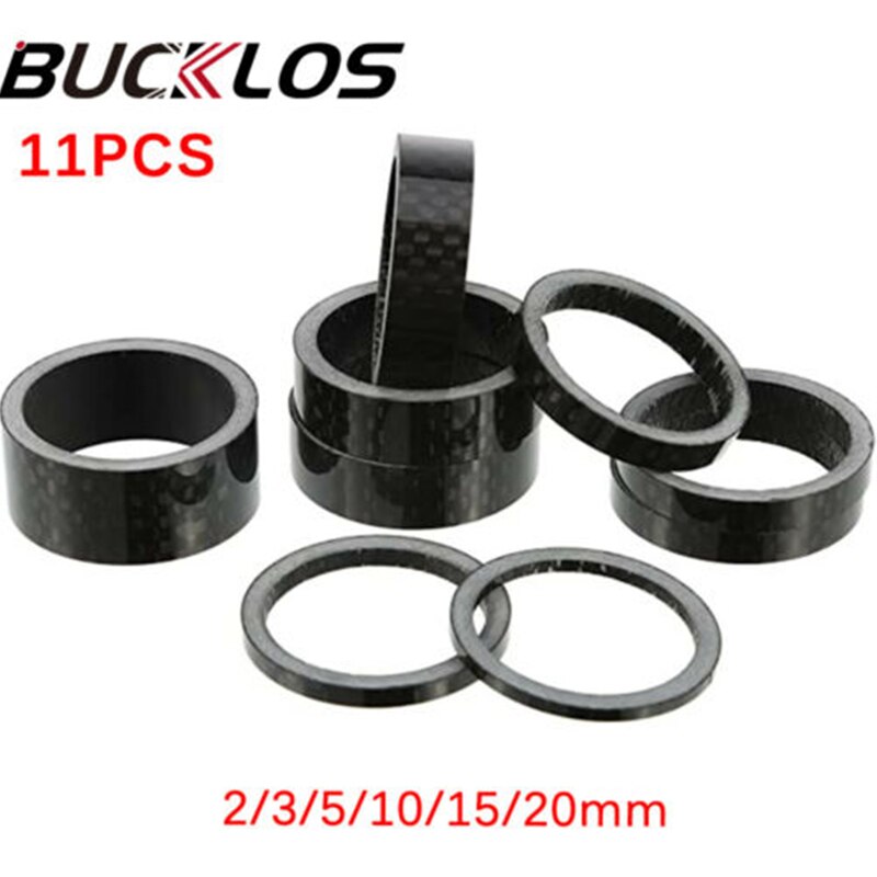 HiTeMP42 Vorbau Spacer Set – 3mm, 5mm & 10mm, Alu 7075, Passend Für 1 1/8 Steuerrohre, Für Rennrad & MTB, Grün