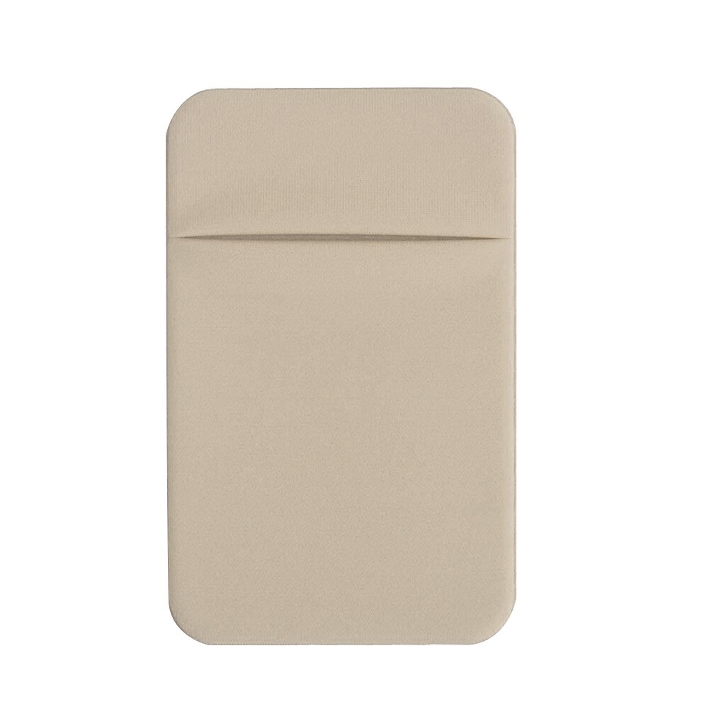 Etui Mini universel adhésif téléphone dos mince poche collante porte-carte de crédit pochette amovible portefeuille fermement coller pratique: Gold