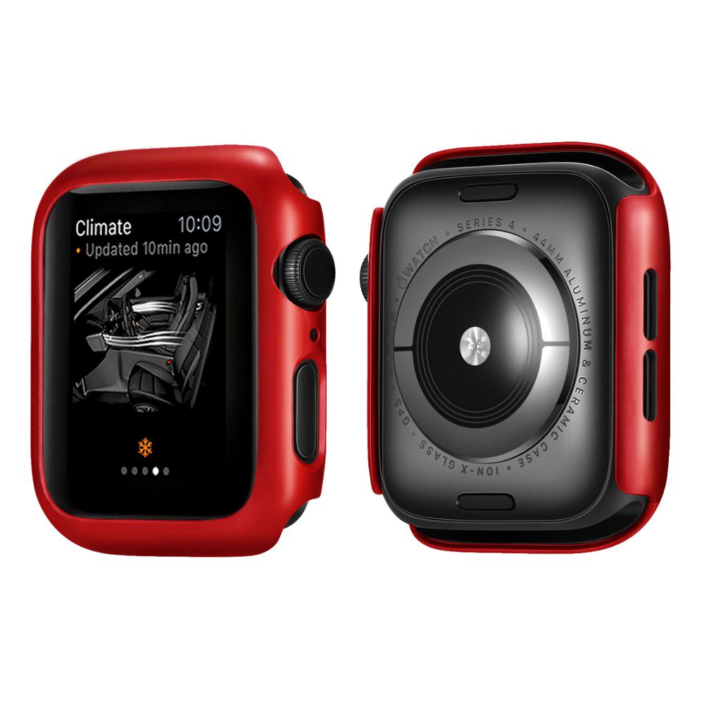 Ur cover til apple watch 4 5/3/2 40mm 44mm paint border pc etui til iwatch series 42mm 38mm tilbehør