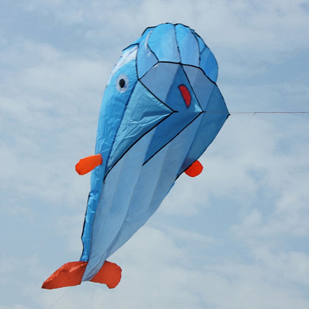Kids Funny 3D Enorme Dolfijn Kite Fun Kids Outdoor Sport Dolfijn Vliegende Vliegers Speelgoed Makkelijk Te Vliegen Parachute Educatief Vliegende kite