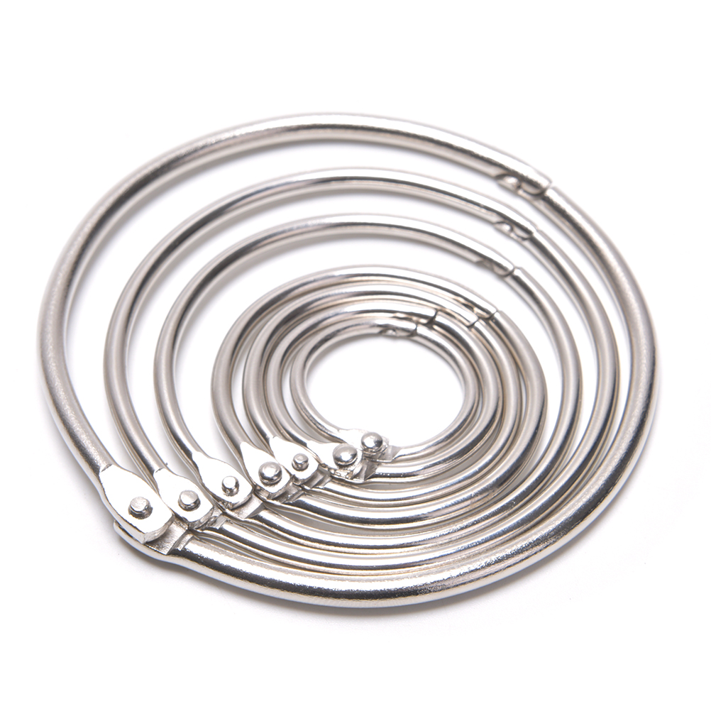 10Stck Klapp Ringe Metall Bindemittel Handwerk Teilt Scharnier Für Scrapbooking Album 20-76mm