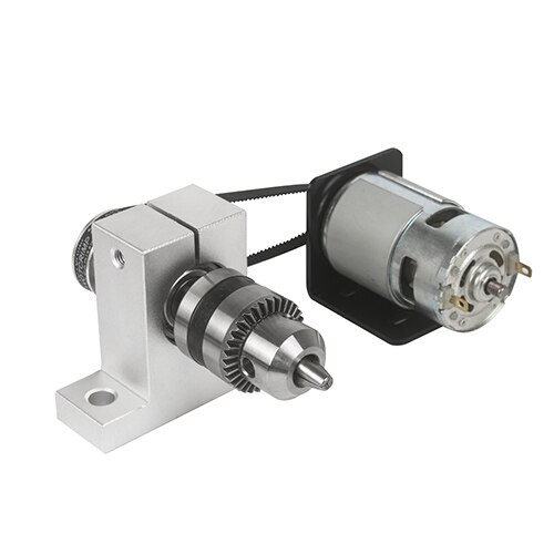 Three-jaw chuck spindle assembly mini lathe woodworking beads machine round ball machine Cutting Grinding Spindle: Bracket 775 motor