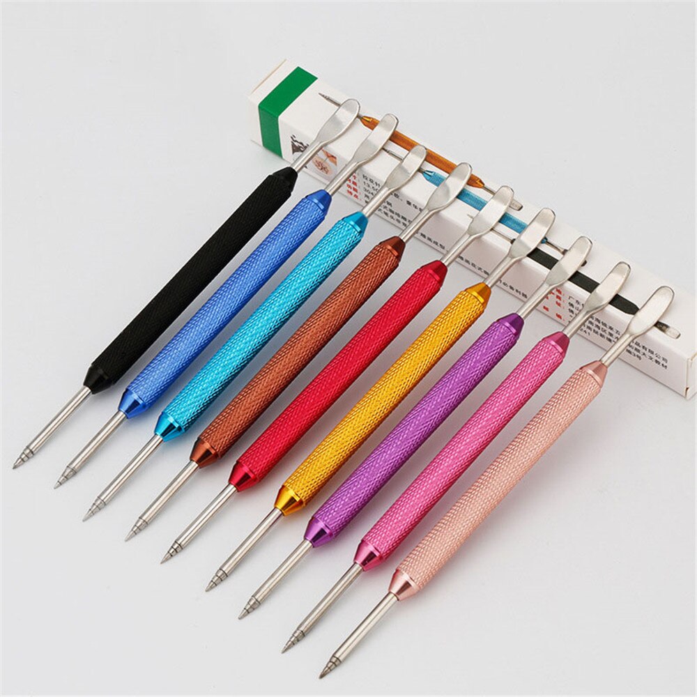 Coffee Latte Foam Art Pen Needle Spatula Stainless Barista Tool Coffee Latte Stainless Steel Art Pen Tool 9 Colors