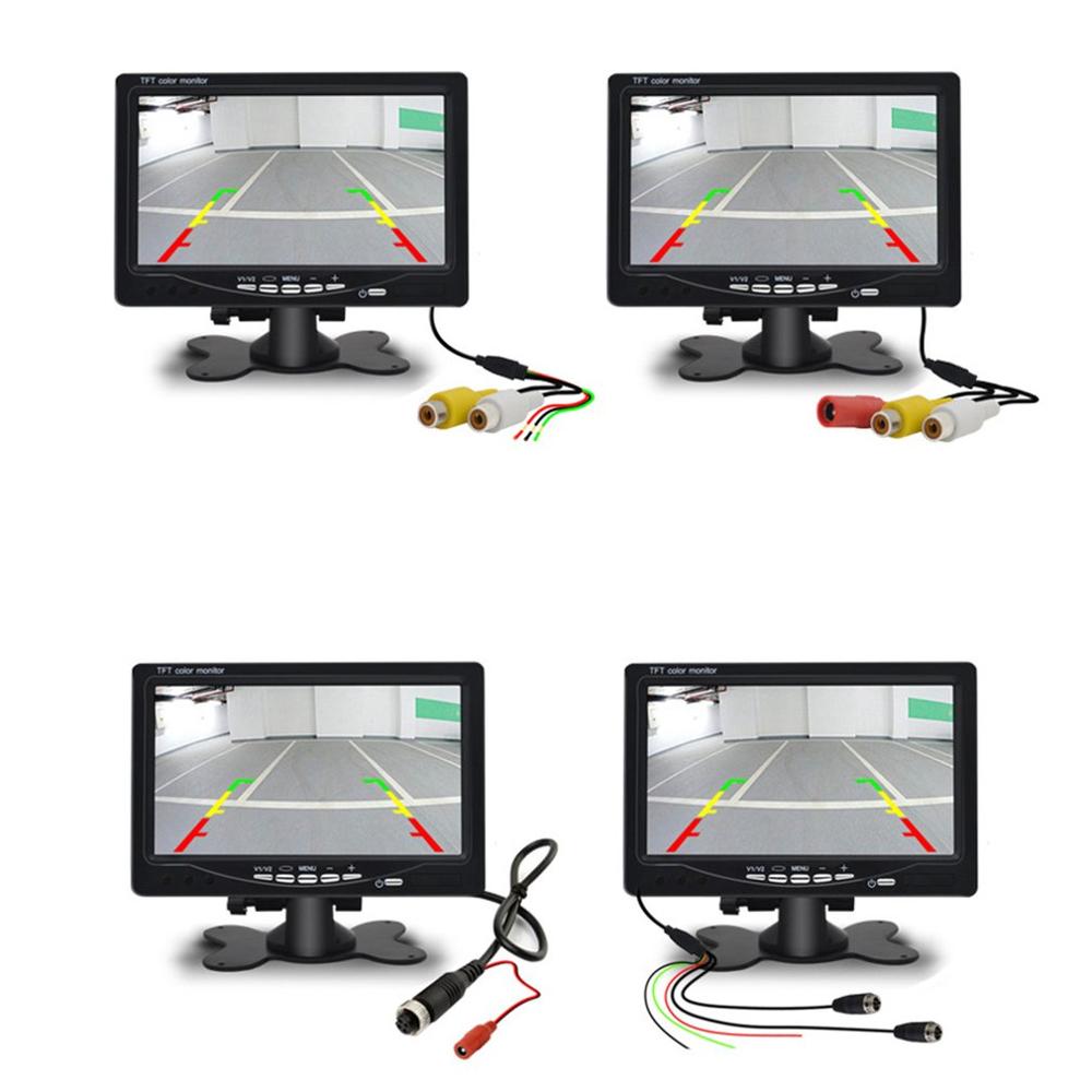 7 Inch Auto Hoofdsteun Monitor Achteraanzicht Scherm En Wifi Achteruitkijkspiegel Reverse Backup Camera Auto Tv Display