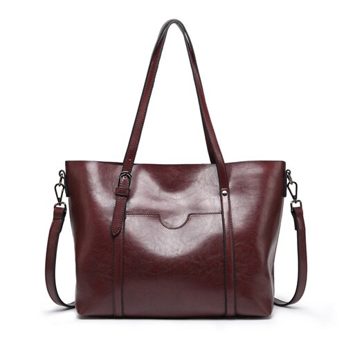 DIDABEAR Vrouwen tas vrouwen Lederen Handtassen Luxe Lady Hand Tassen Vrouwen messenger schoudertas Grote Tote Sac EEN belangrijkste Bolsa: Dark red