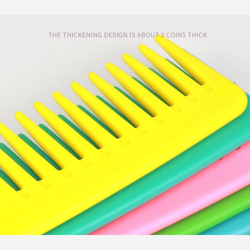 Gorąca sprzedaż szeroki ząb grzebień robić włosów mokro Szczotka rozczesywanie włosów z hakiem