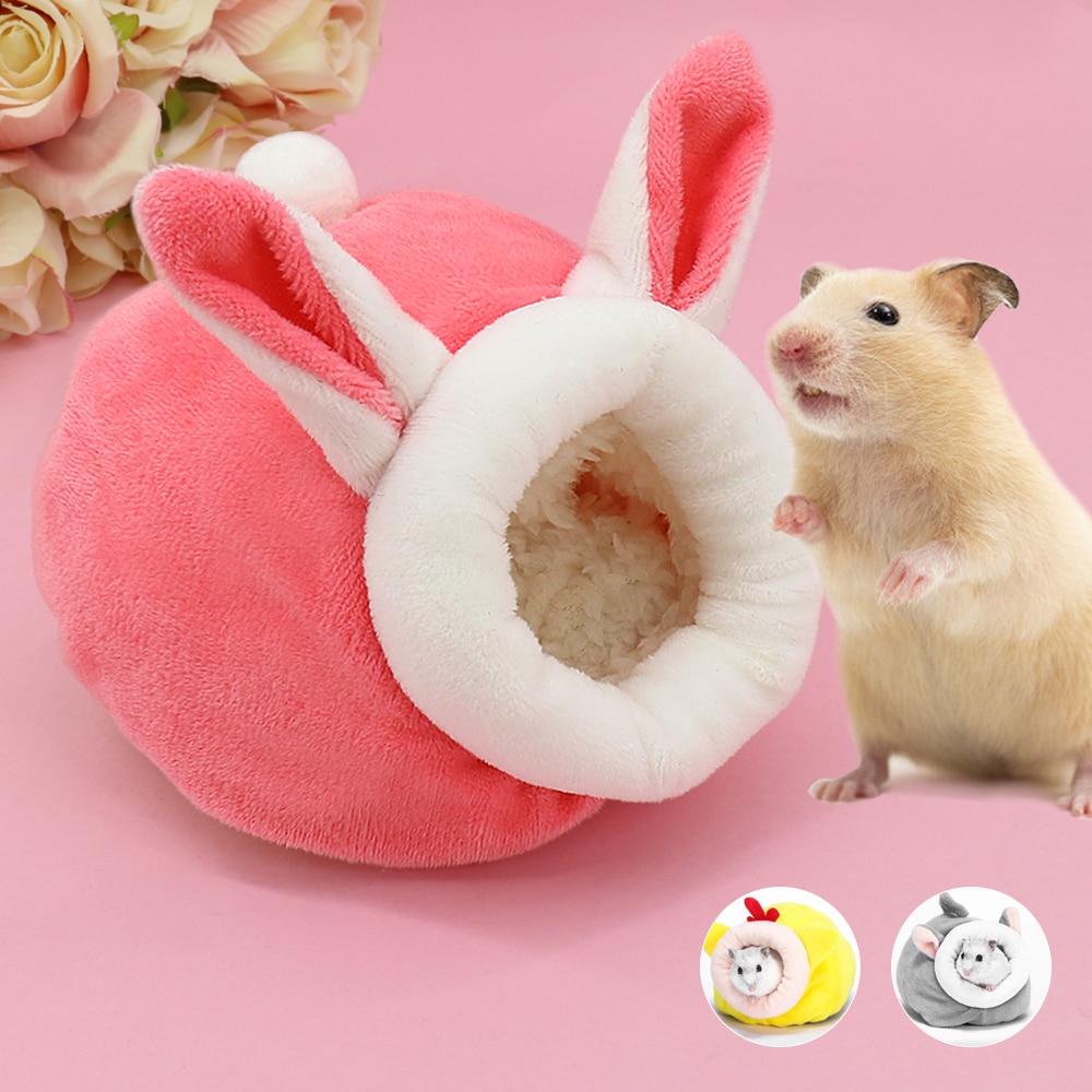 Mjuk marsvin hamster hus säng bur vinter varm mini djur sällskapsdjur säng små djur möss råtta bo för gnagare igelkott