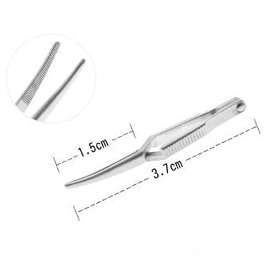 Arteriell venøs fastklemming av rustfritt stål mikro-enhet clip-down enhet midlertidig blokkerende klips hemostase arterie hemostat verktøy: 3.7