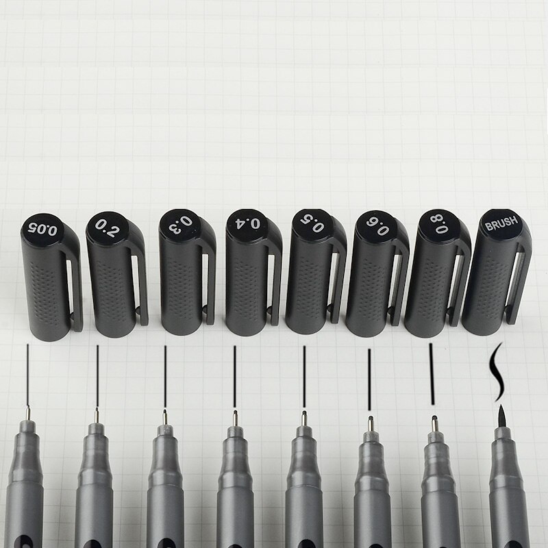 STA STA8050 Hand-gemalt nadel rohr stift Comic haken linie Hub stift Schüler Hand-gemalt stift büro unterschrift stift