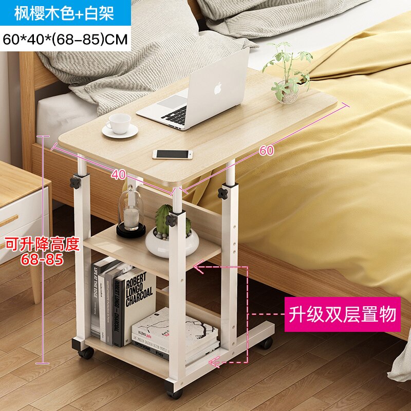 Small table on bed desk bedside