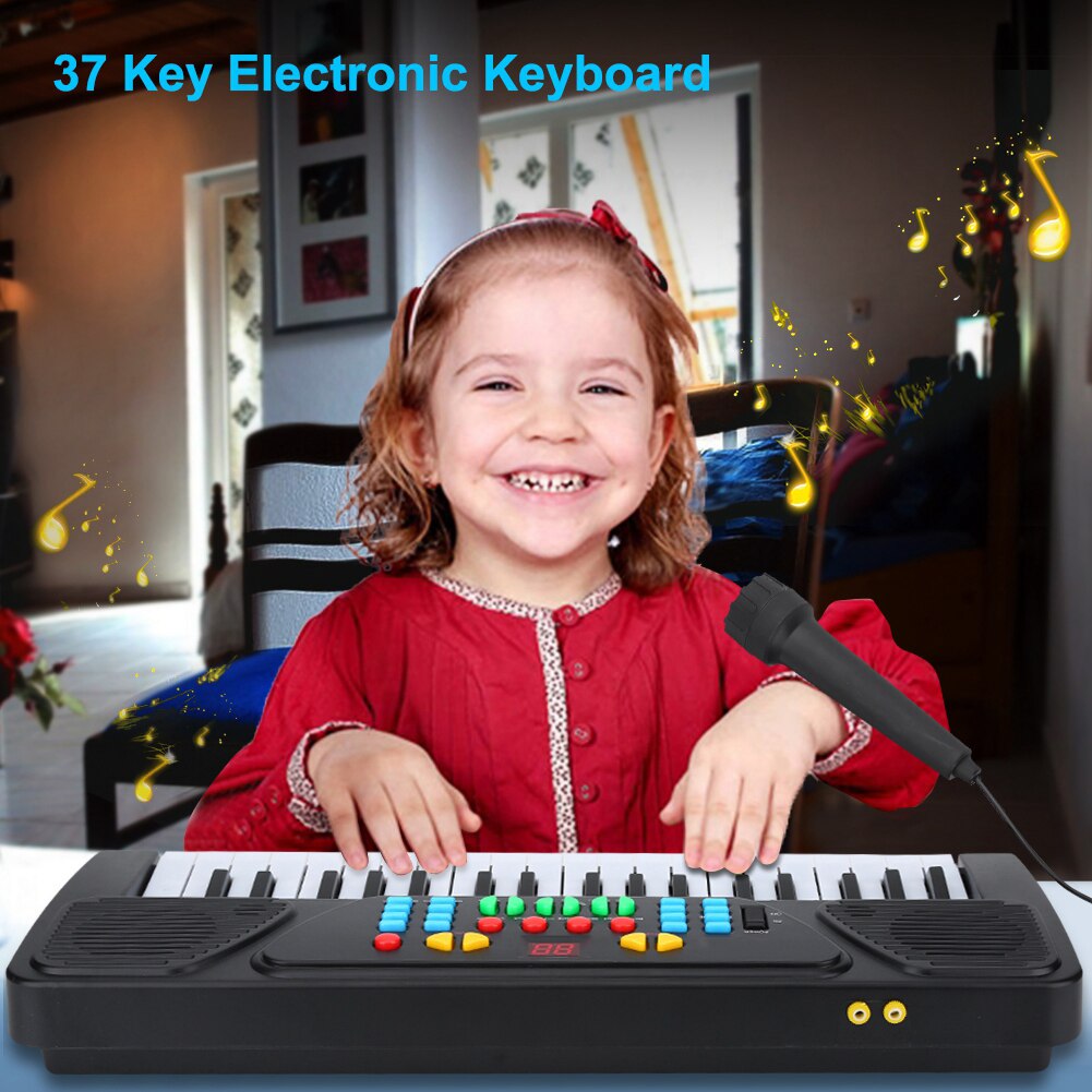 Teclado electrónico multifuncional de 37 teclas, juguete educativo Musical para niños principiantes, órgano electrónico