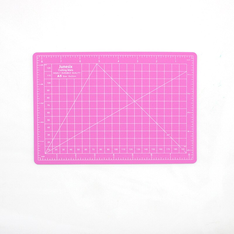 A5 Model Snijden Pad Papier Snijden Pad A5 Dubbelzijdige Snijplank Auto Healing Pvc Rubber Stempel Graveren Pad schaal Plaat: Pink