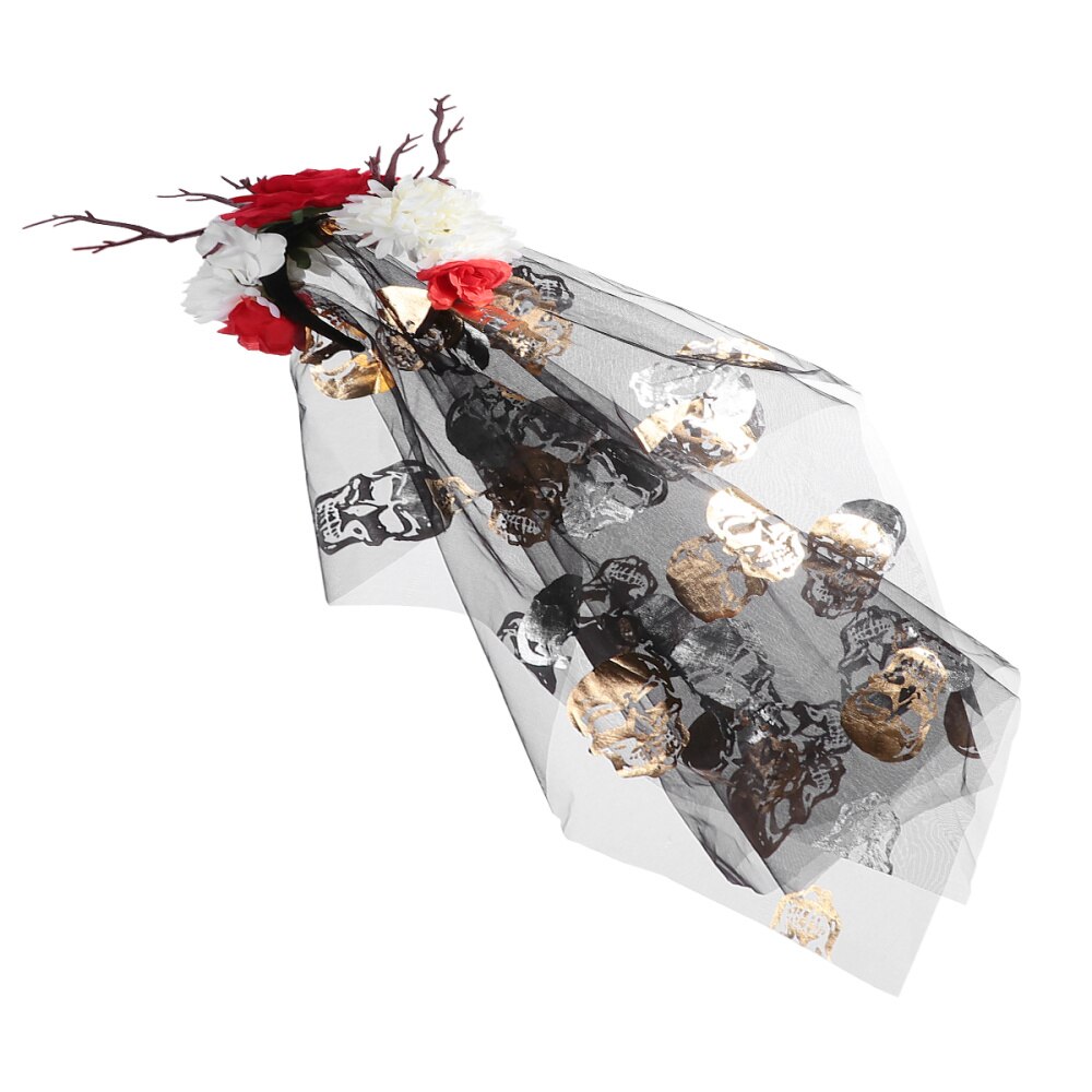 Gałęzie drzewa poroża w kształcie kwiatowy welon nakrycia głowy kostium na Halloween stroik