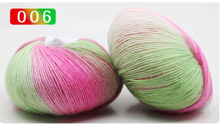 50g/Ball 180 Meter 100% Merino Wolle Häkeln Garn Dick Für Hand betroffen Regenbogen Raum Gefärbt Baby Garne Wolle Gewinde: 006