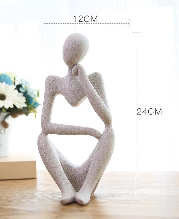 [MGT] Abstract Character Decoration North European Home Ornament Drawing Room Office Sandstone Decor statue Sculpture: 4